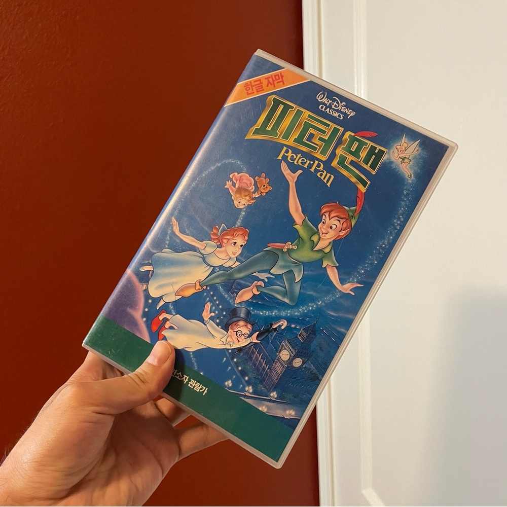 Disney’s Peter Pan‎ Korean Subtitles Cassette Hard Case VHS Movie Tape